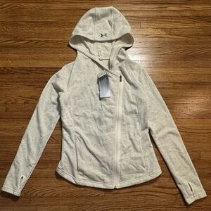 Women's Under Armour Studio off center zip sweatshirt hoodie size M NWT $99.99